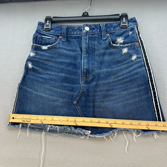 Abercrombie & Fitch Zoe Natural Rise Vintage A-Line Skirt Size 4/27 Normcore - Picture 11 of 11